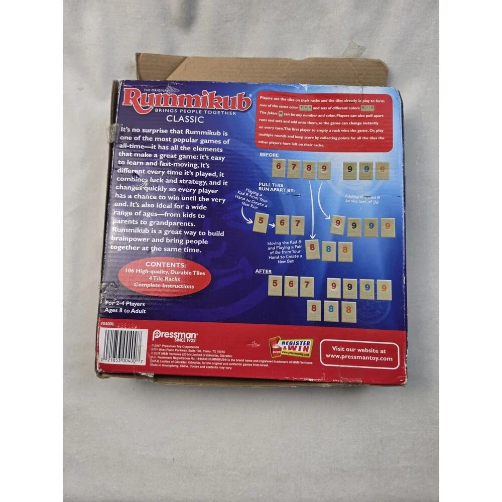 The Original Classic Rummikub Game Used